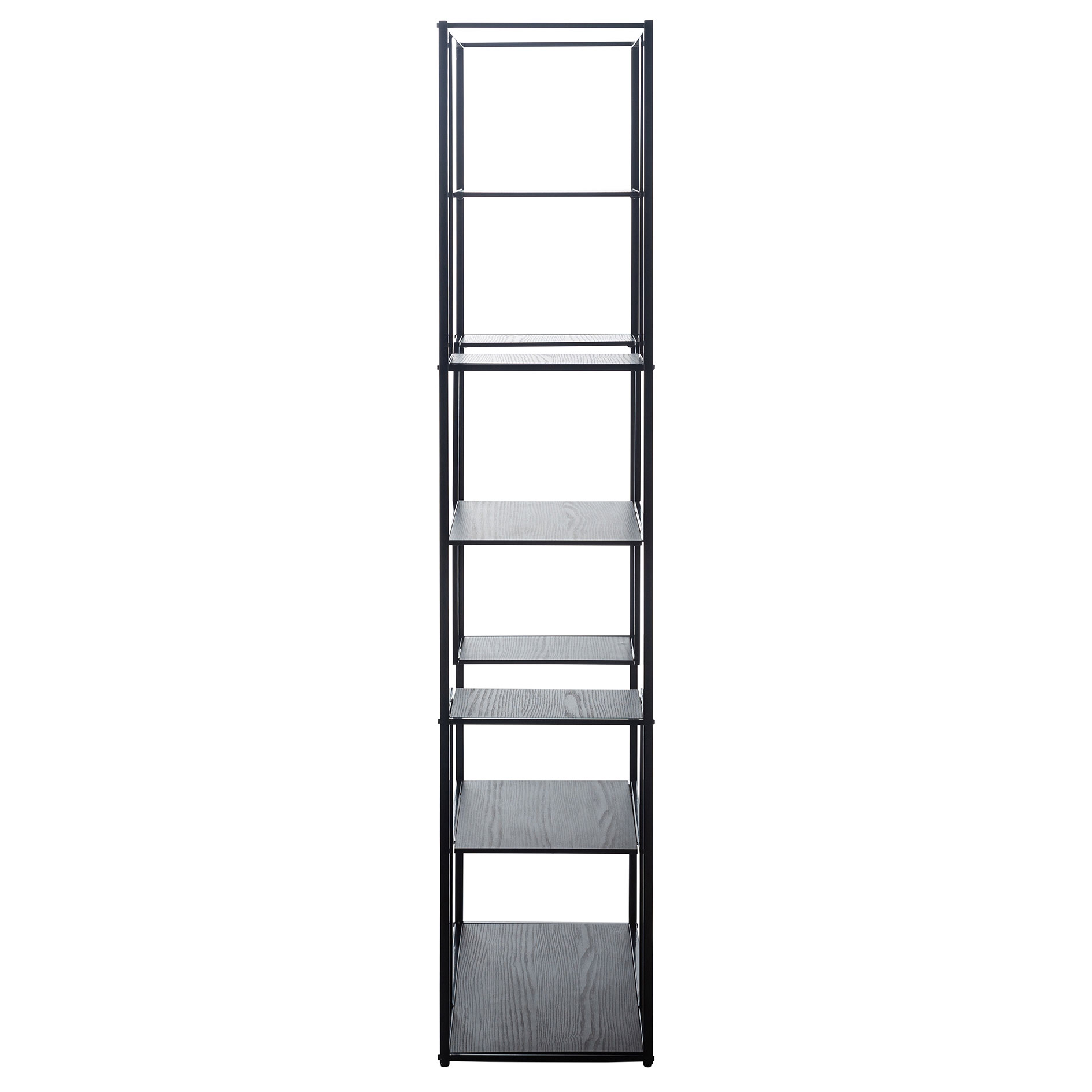Regal - schwarz - 8 Ablageböden - 170 cm