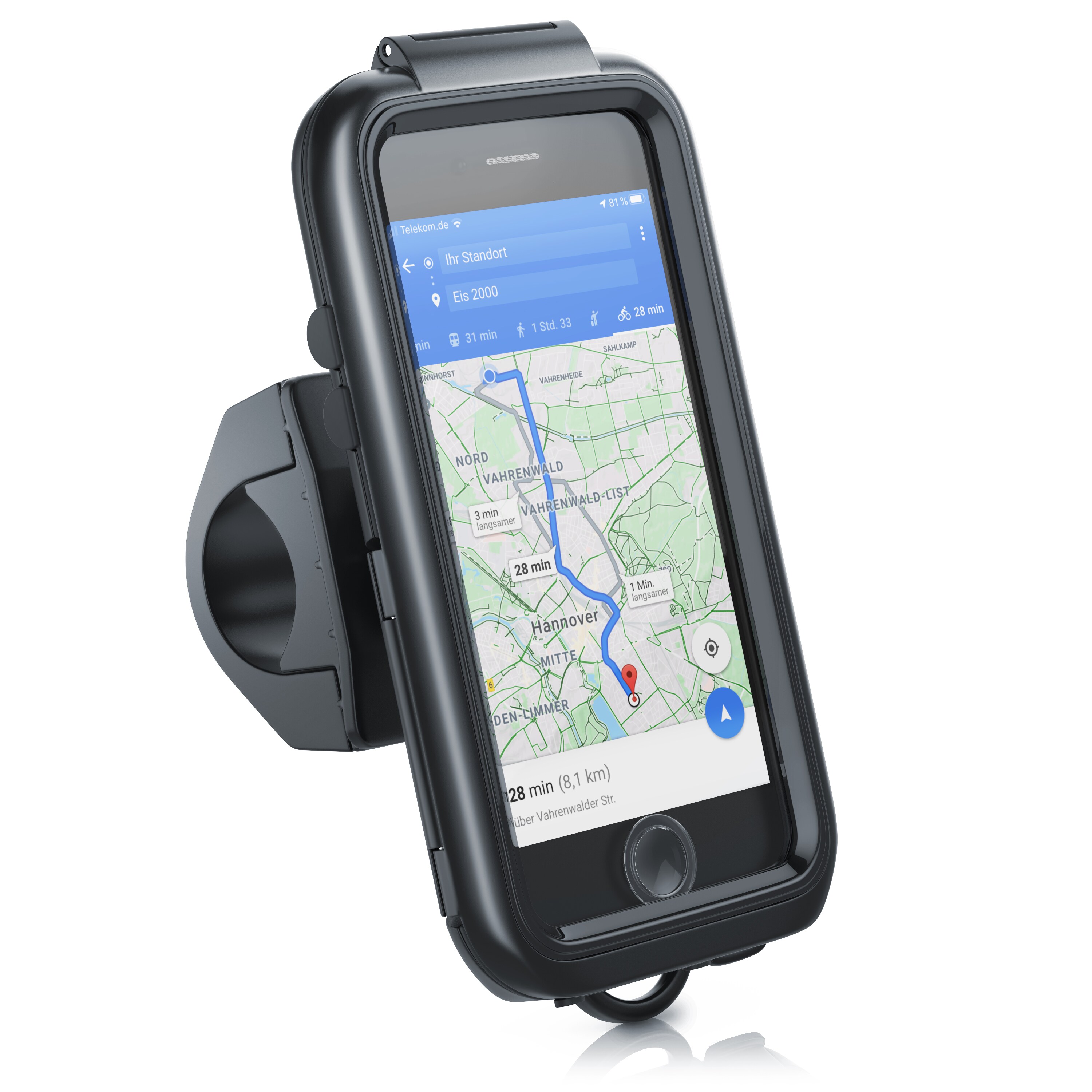 Aplic wasserabweisende Fahrradhalterung für Apple iPhone 6 / 7 für alle Fahrradtypen und Lenker
