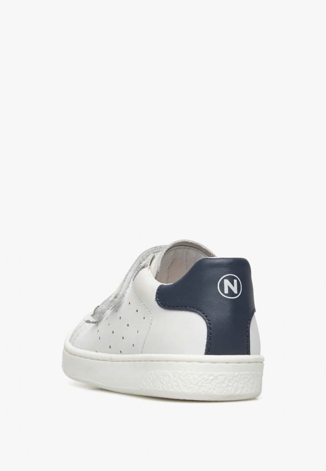 NATURINO HASSELT 2 VL.Sneakers aus Leder, Weiß-Blau