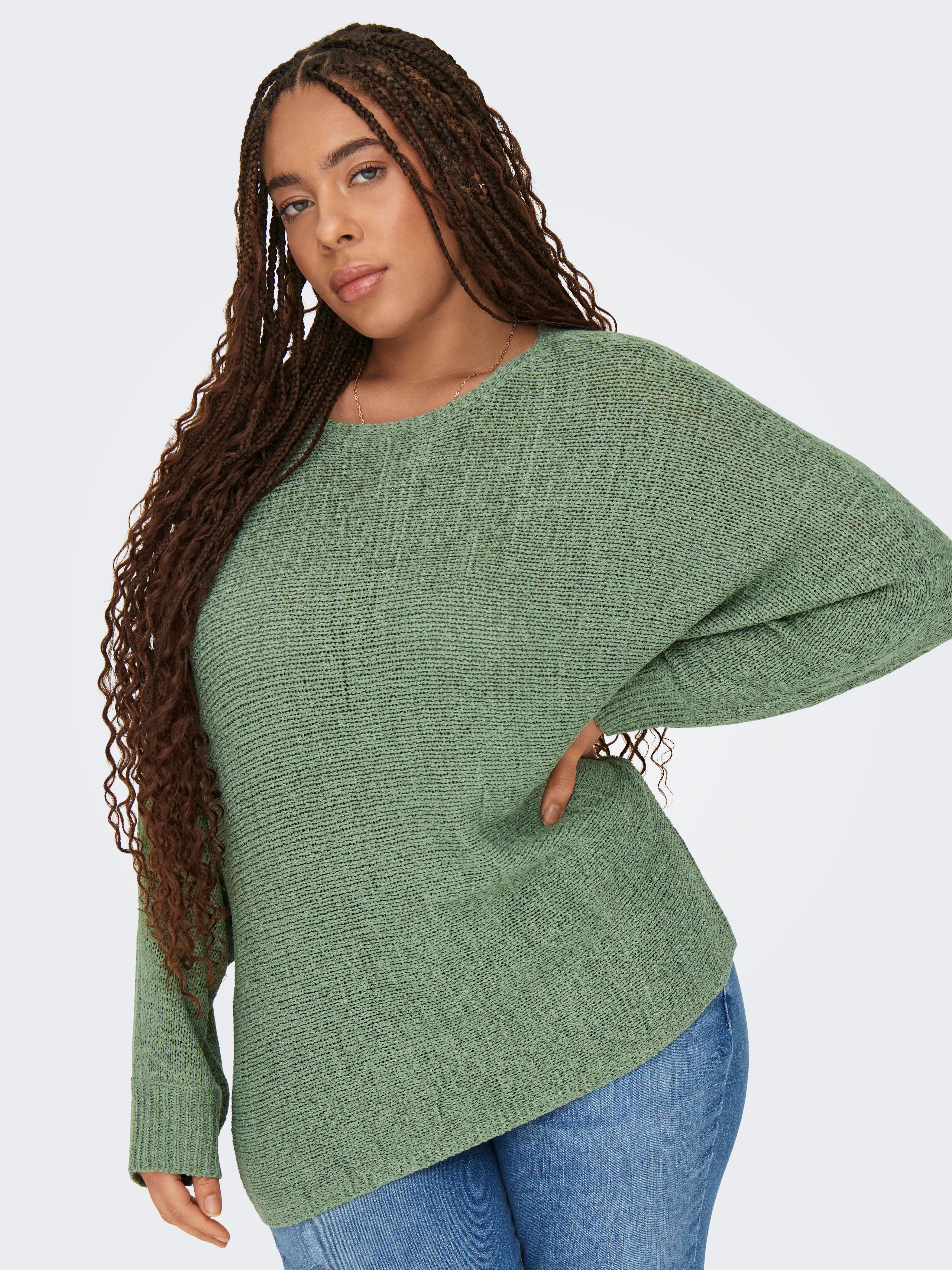 CARGEENA Strickpullover Hedge Green