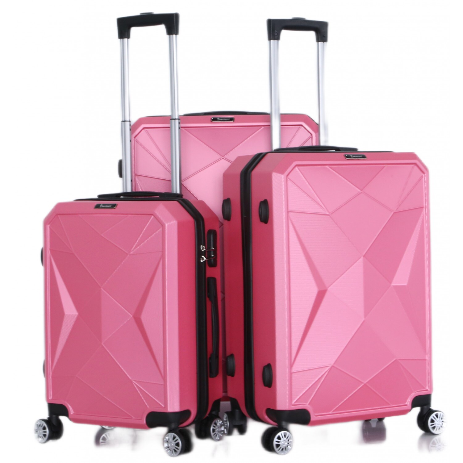 Reisekoffer ABS-03 Koffer 3-teilig Hartschale Trolley Set Kofferset