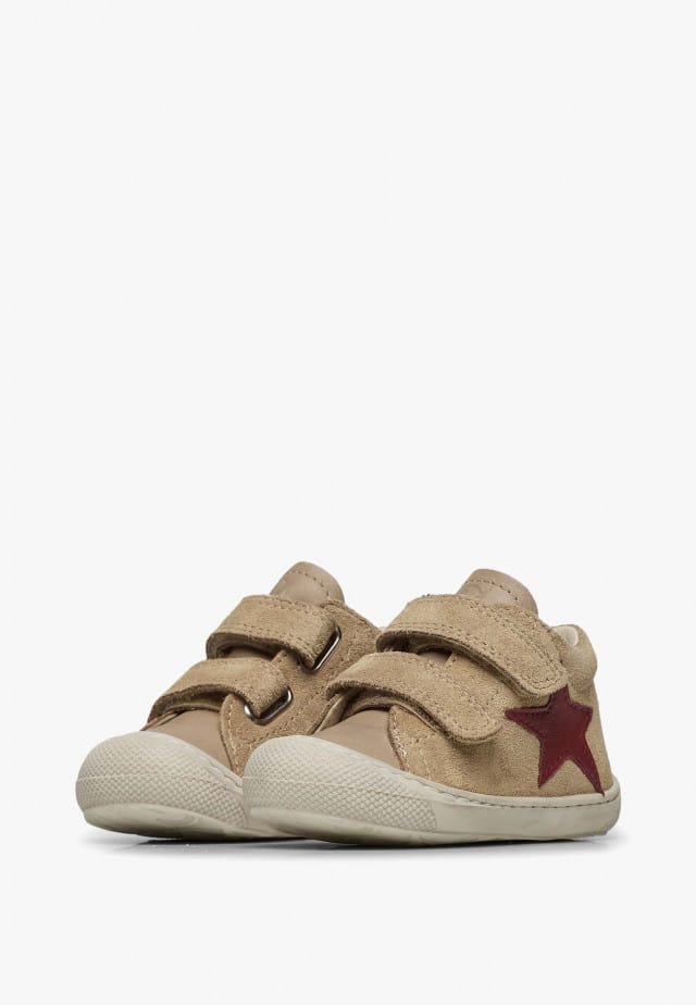 NATURINO KOLDE VLLauflernschuhe aus Leder und Veloursleder, Beige