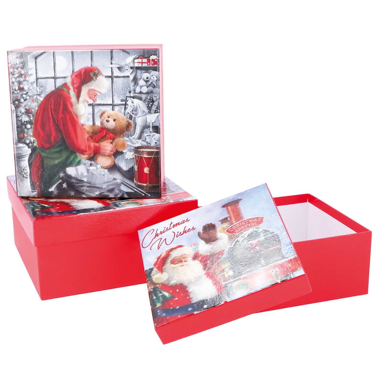 Geschenkbox Weihnachten Santa Gr.3
