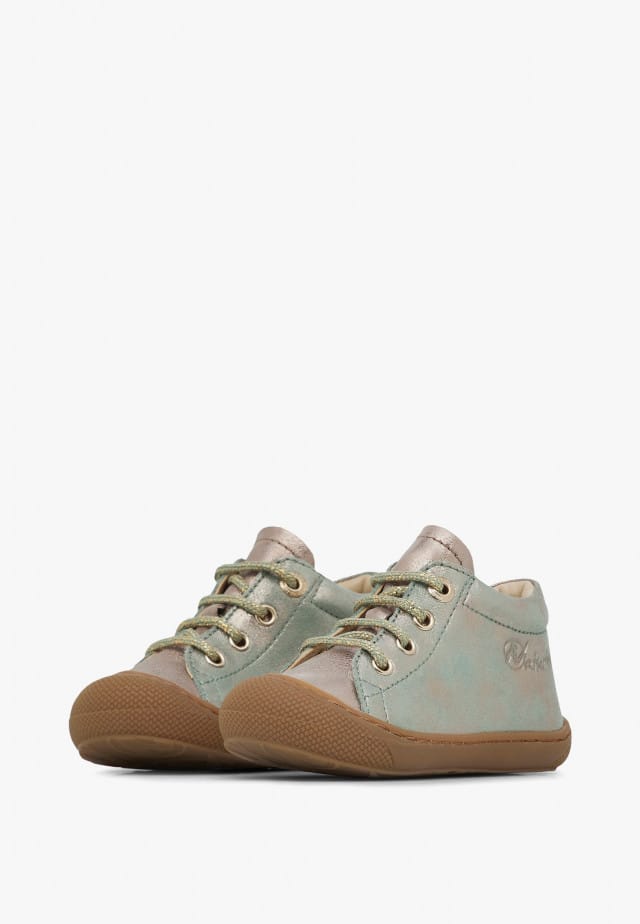 NATURINO COCOONLauflernschuhe aus Leder, Taupe-Salbei