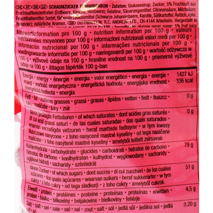 Rote Früchte Mini Ringe XXL , 350g von Trolli