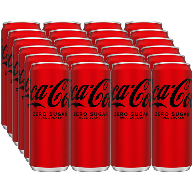 Coca-Cola Zero, 24er Pack (EINWEG) zzgl. Pfand, 24 x 0,33L von Coca-Cola