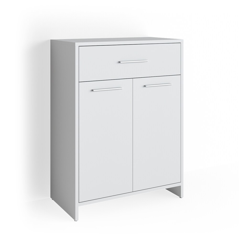 VICCO Badschrank KIKO 80 x 60 cm Weiß - Midischrank Bad Schrank Regal Badregal