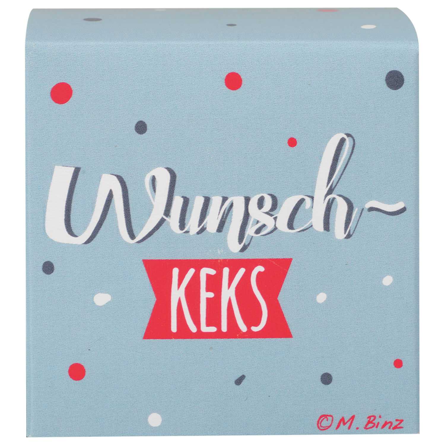 Glückskeks Wunschkeks, in Pappwürfel, 7g