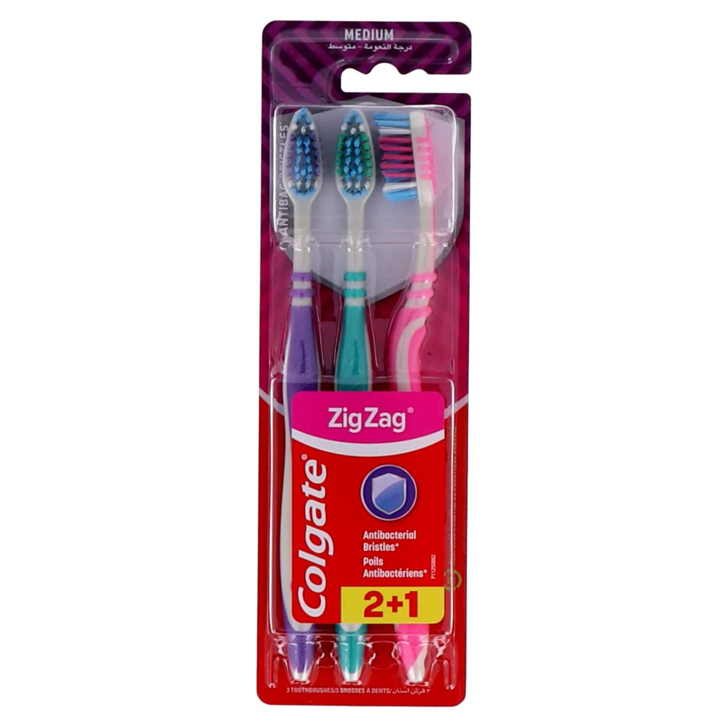 Colgate Zahnbürste, 3 Stück, Zig Zag Medium