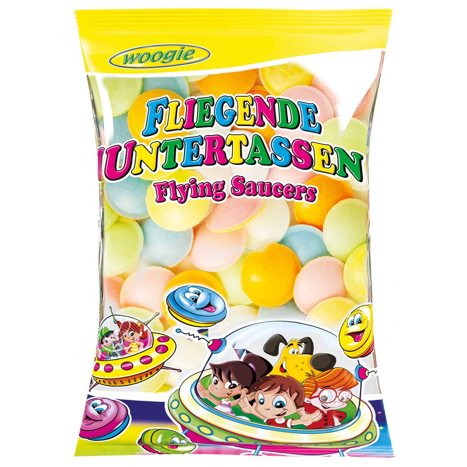 Fliegende Untertassen Brausebonbons Brausefüllung 55 g