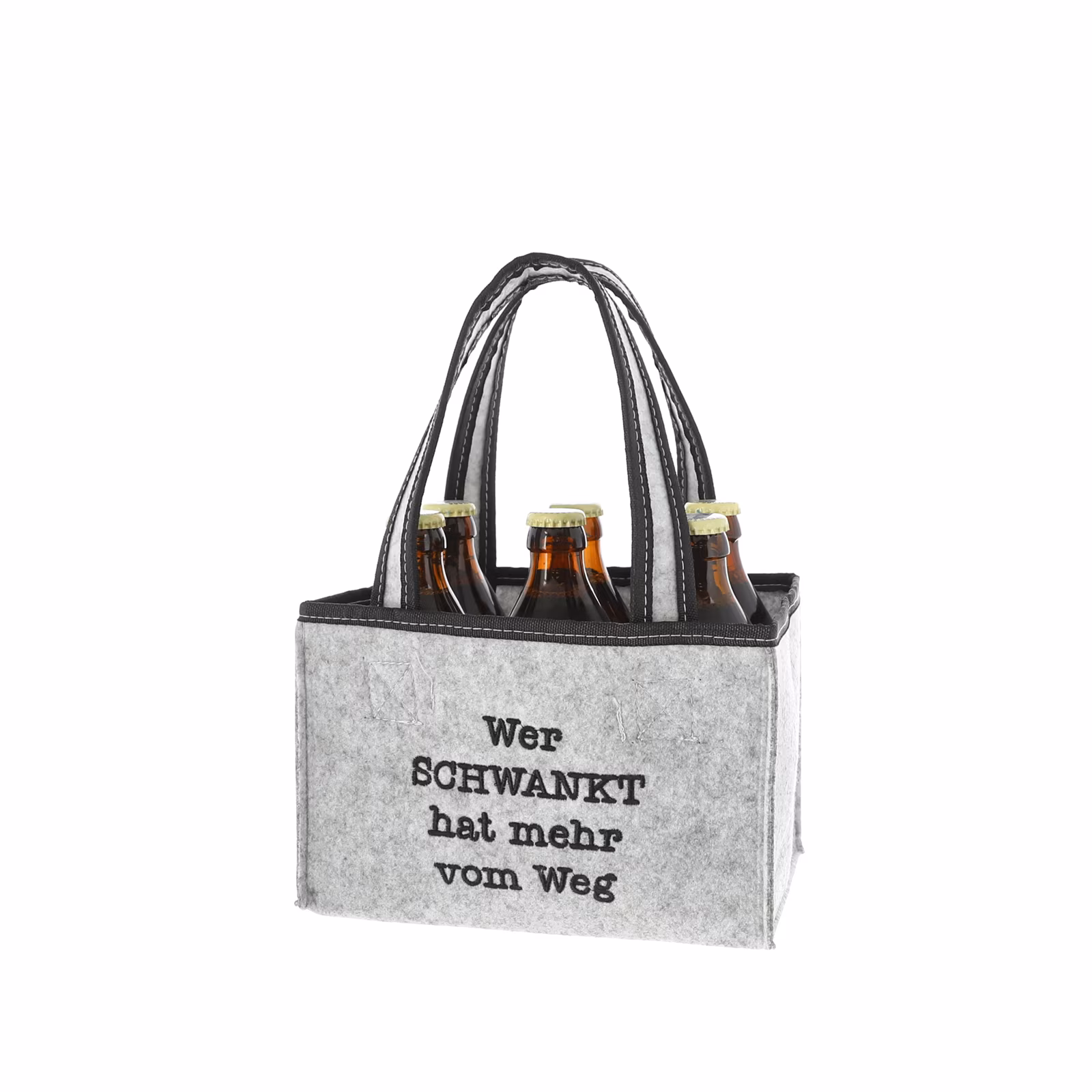HTI-Living Flaschentasche mit Spruch 