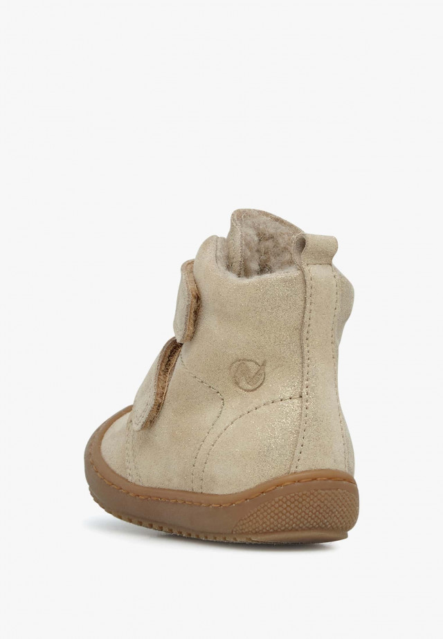 NATURINO BUBBLE VLStiefelette aus gefüttertem Nappaleder, Platin