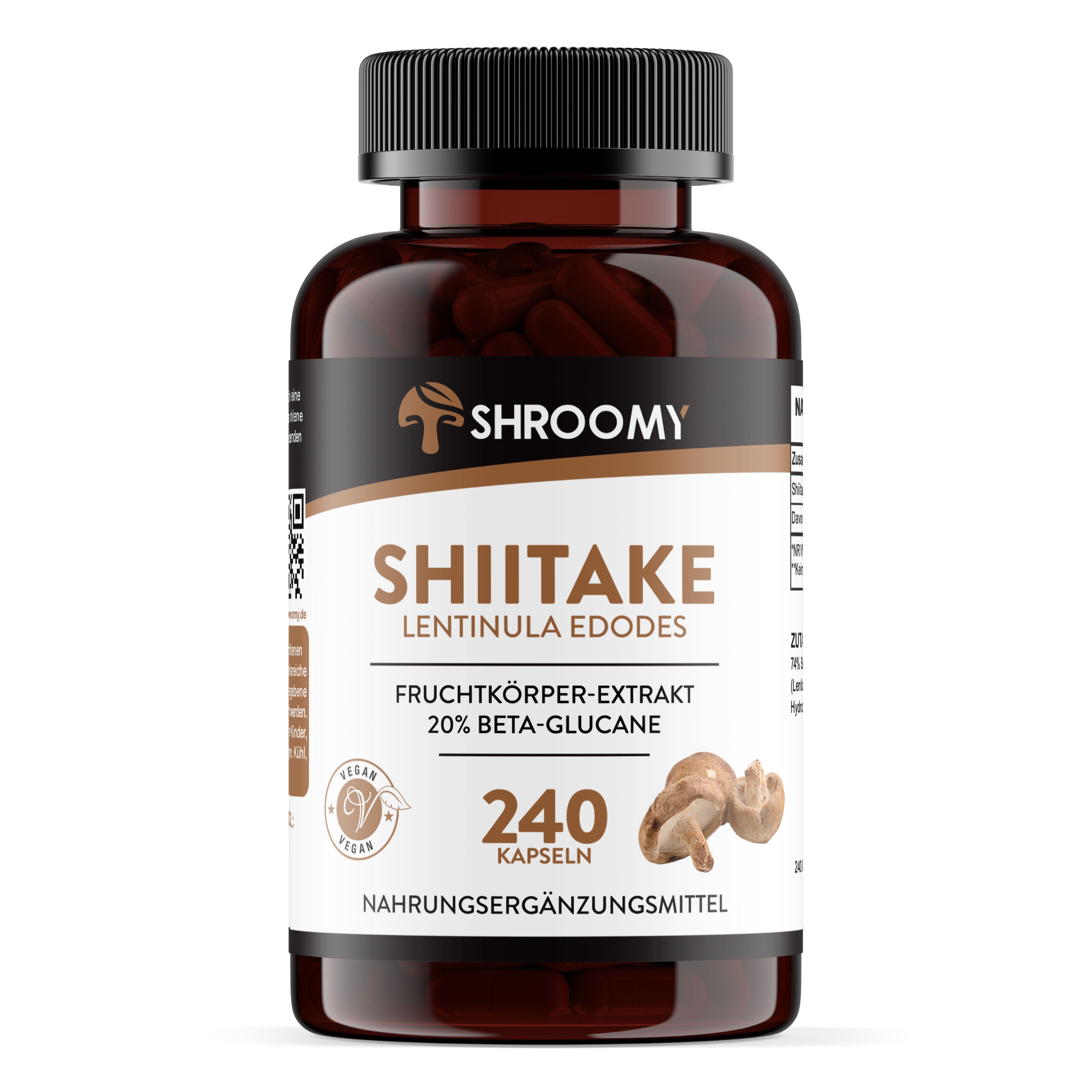 SHROOMY Shiitake Extrakt Kapseln