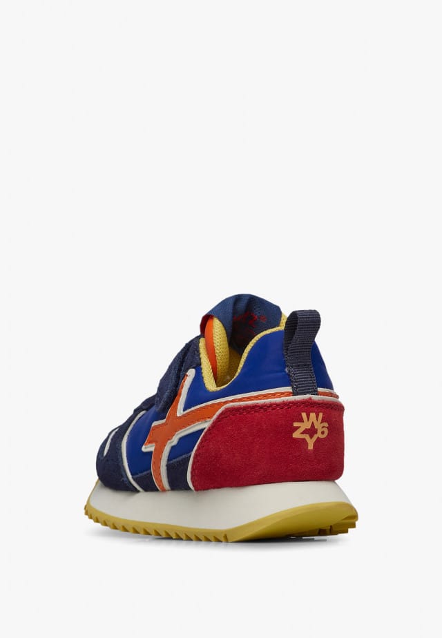 JET-BABY.Sneakers aus Veloursleder und technischem Gewebe, Schwarz