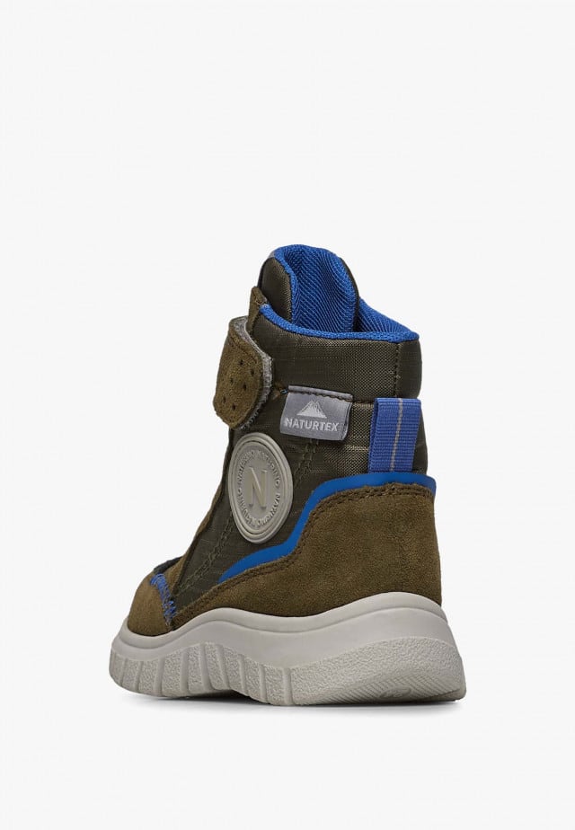 NATURINO DREZZ WP.Stiefel aus Leder und technischem Gewebe, Militärgrün