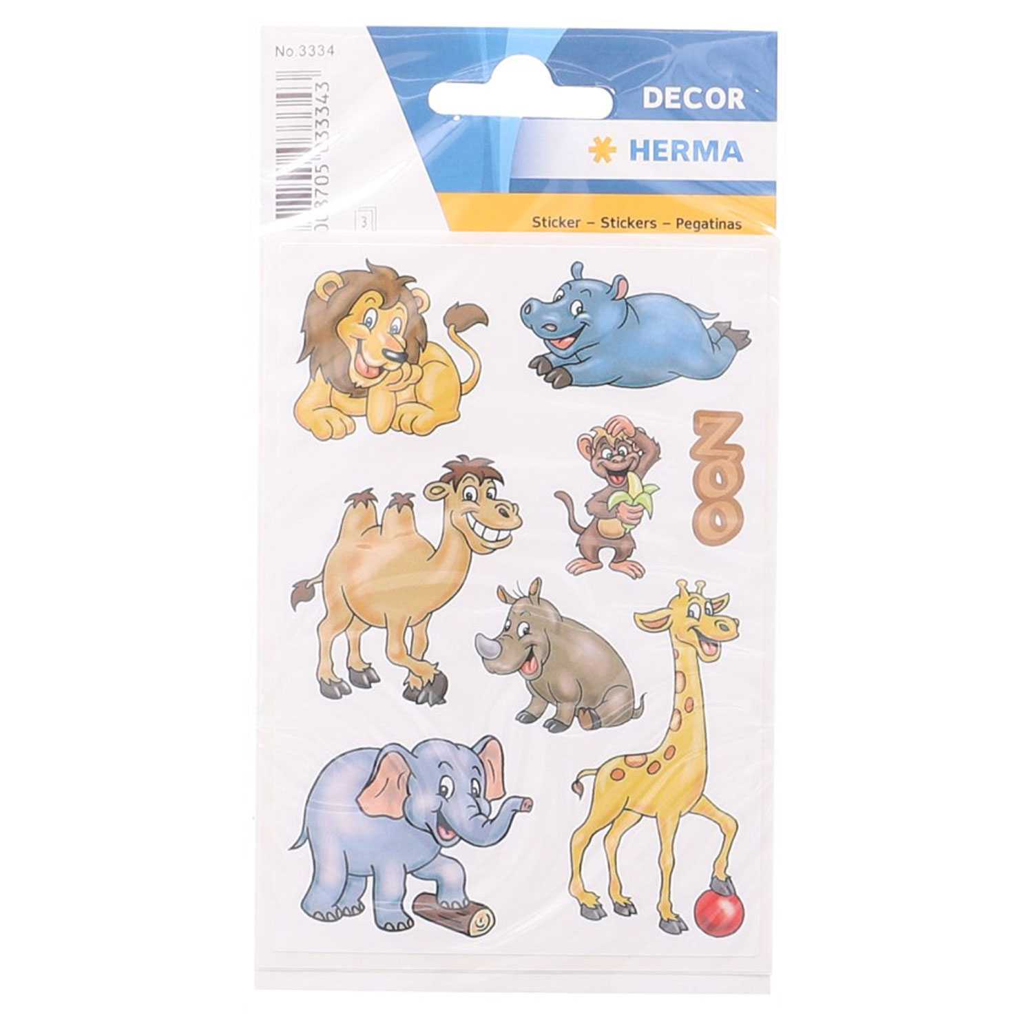 Herma Decor-Sticker Zootiere 3 Blatt