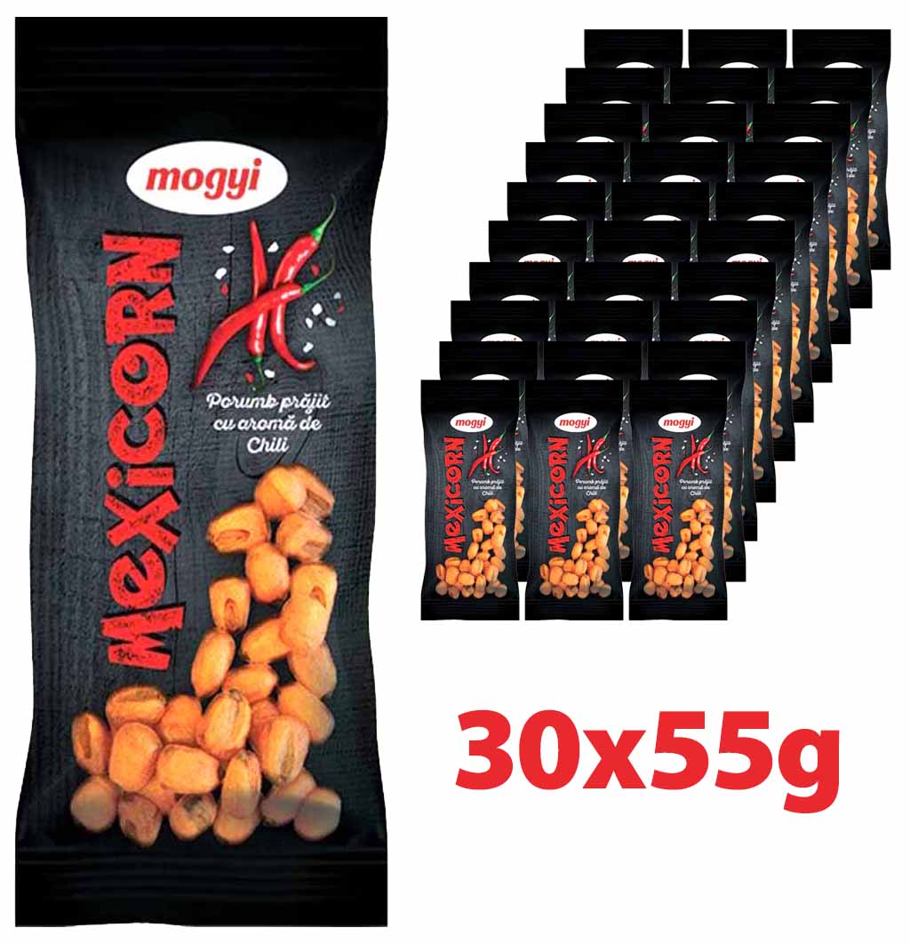 mogyi Mexicorn Chili Mais 30x55g= 1,65kg MHD:10.7.25