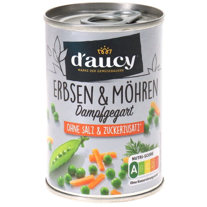 Erbsen & Möhren, 95g von D`Aucy