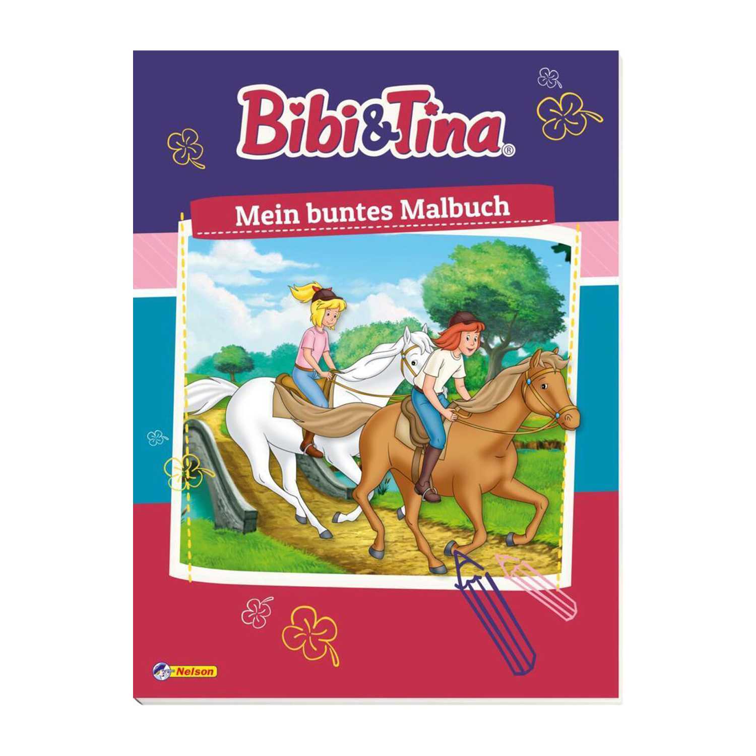 Malbuch für Kinder *Bibi und Tina* 80Seiten