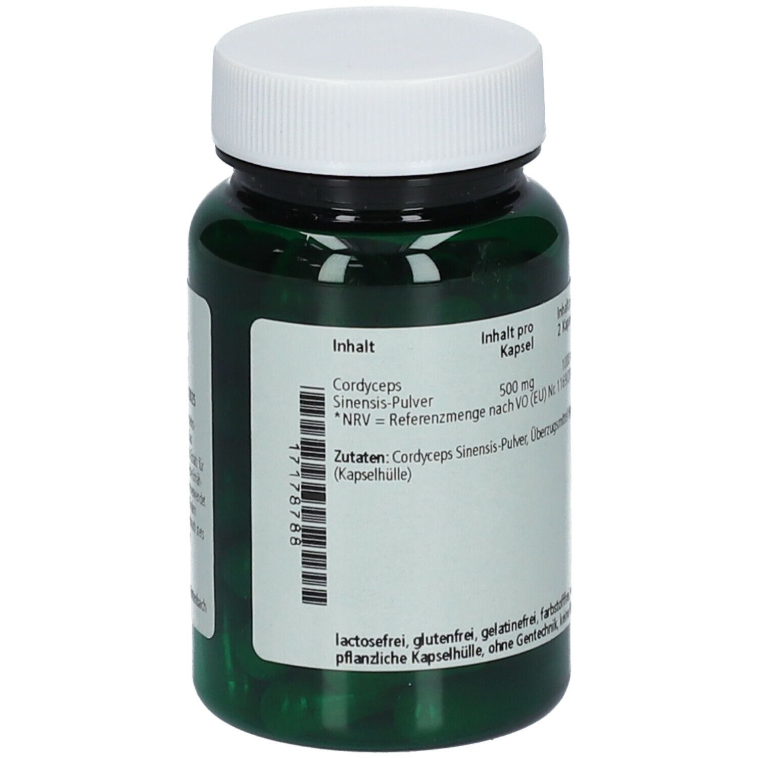 green line NUTRITHEKE CORDYCEPS 500 mg