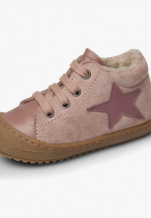 NATURINO KOLDE2Lauflernschuhe aus Leder und Veloursleder, Rosa