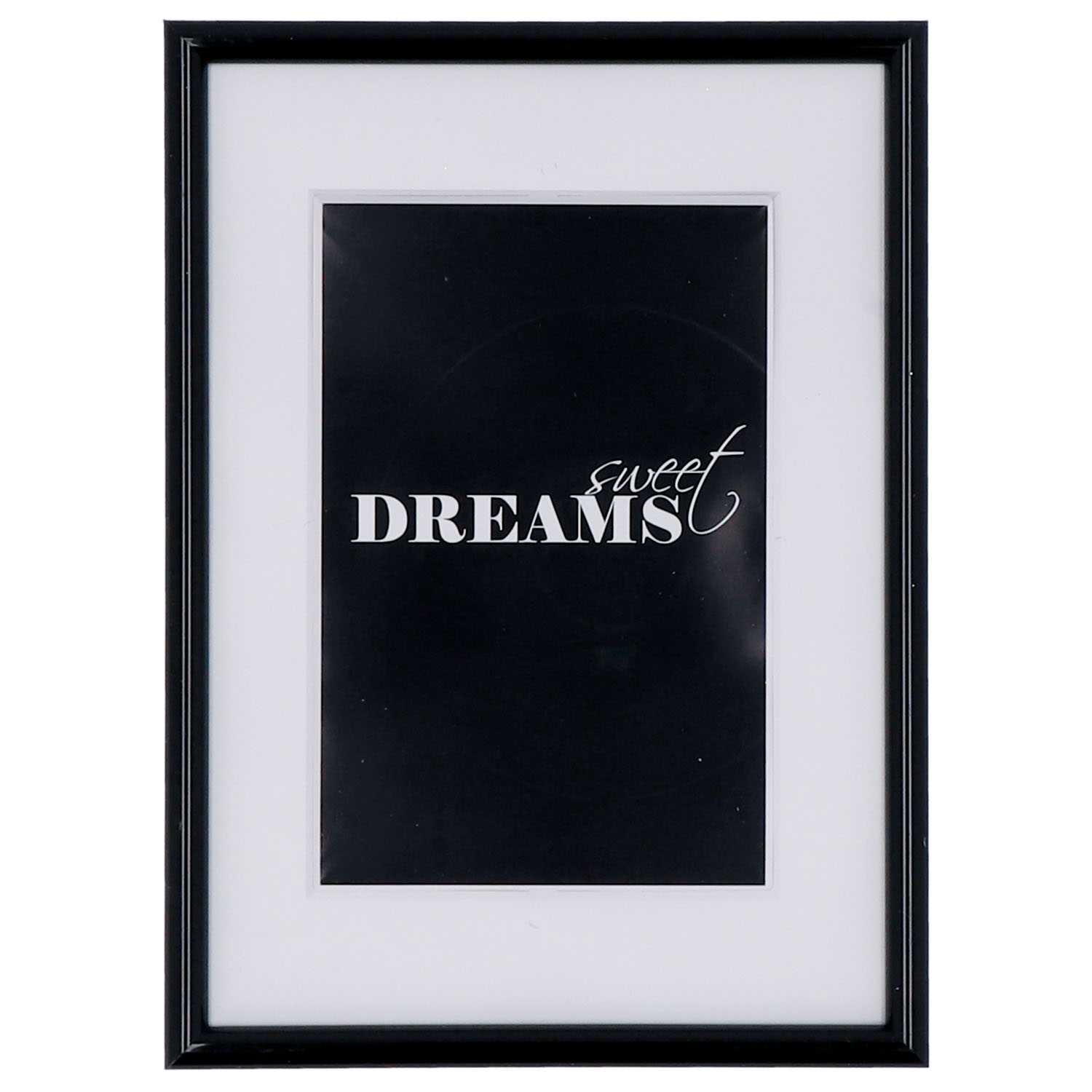 Bilderrahmen 15x21cm Kunststoff schwarz