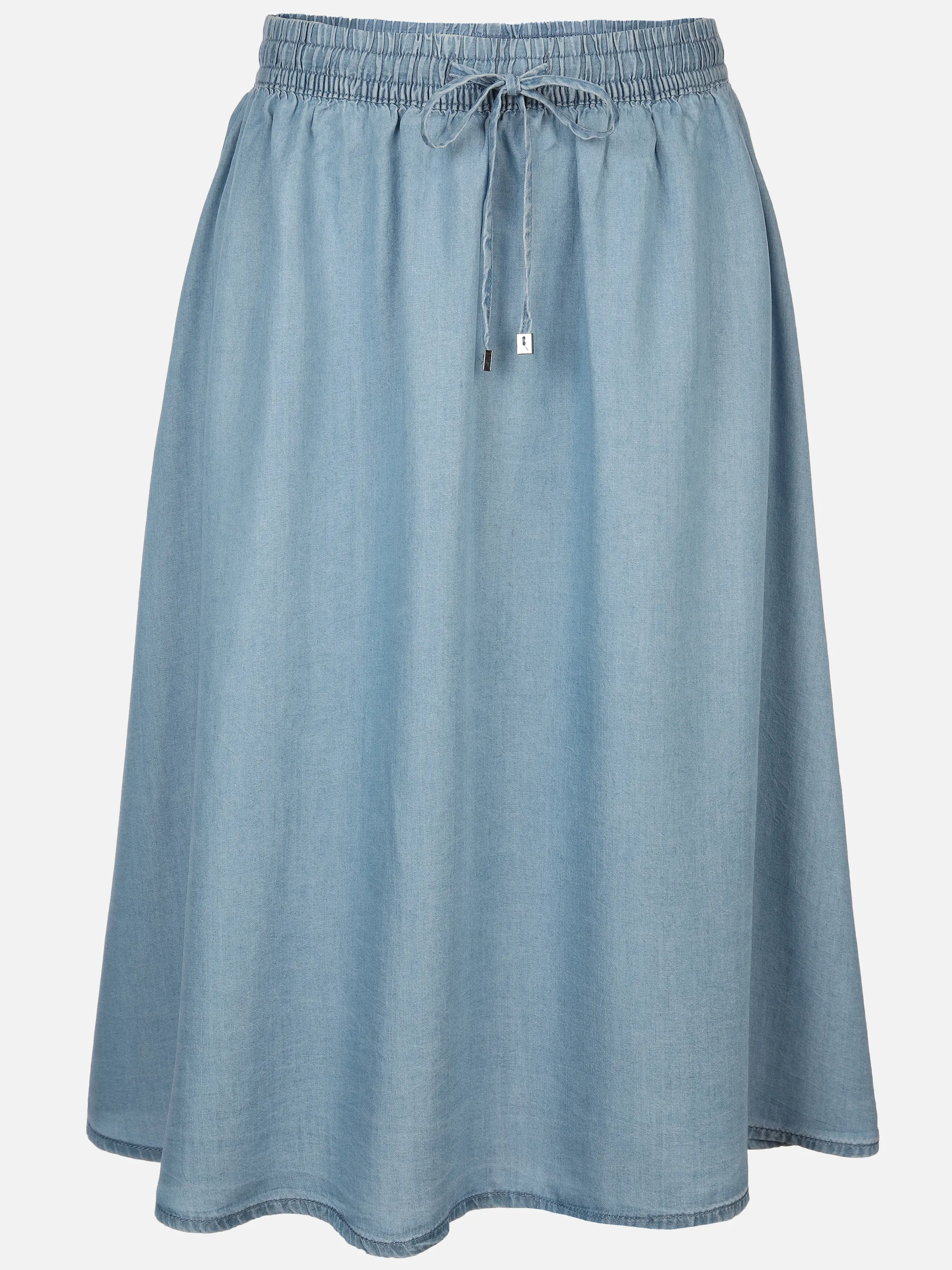 Damen Tencel Rock in Denim Optik