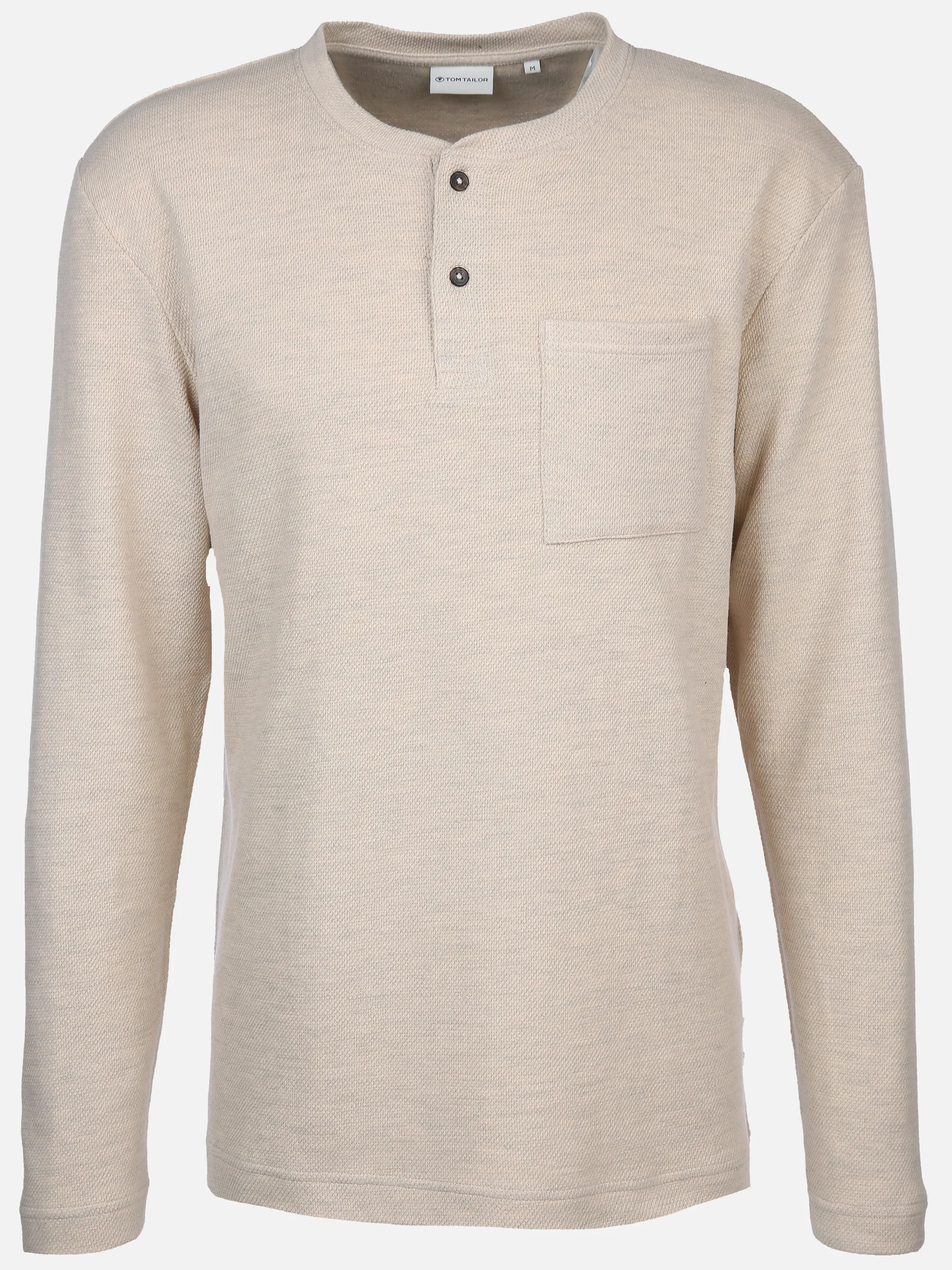 Herren Struktur Henleyshirt