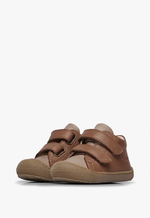NATURINO COCOON VLLauflernschuhe aus Leder, Braun-Beige