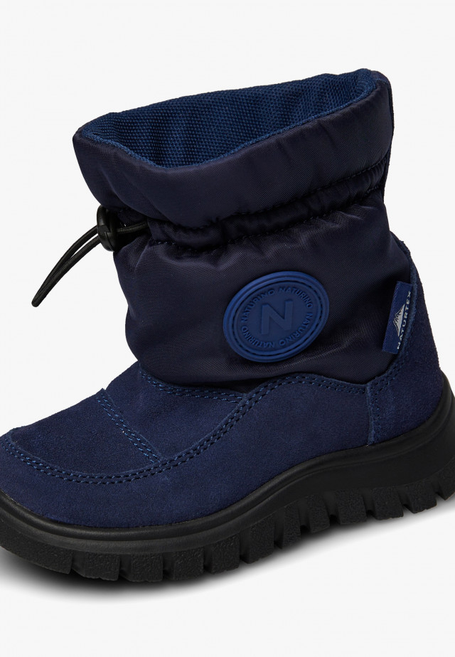 NATURINO VARNA 2 WP.Stiefel aus Veloursleder und technischem Gewebe, Blau