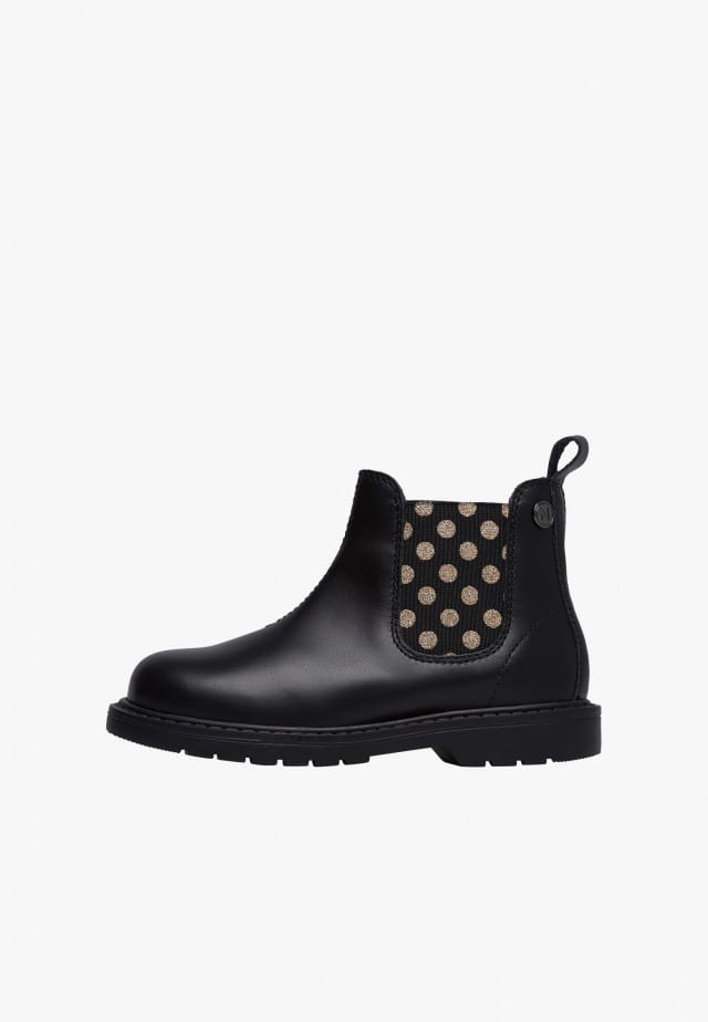 NATURINO PICCADILLYChelsea-Boots aus Leder, Schwarz-Platin