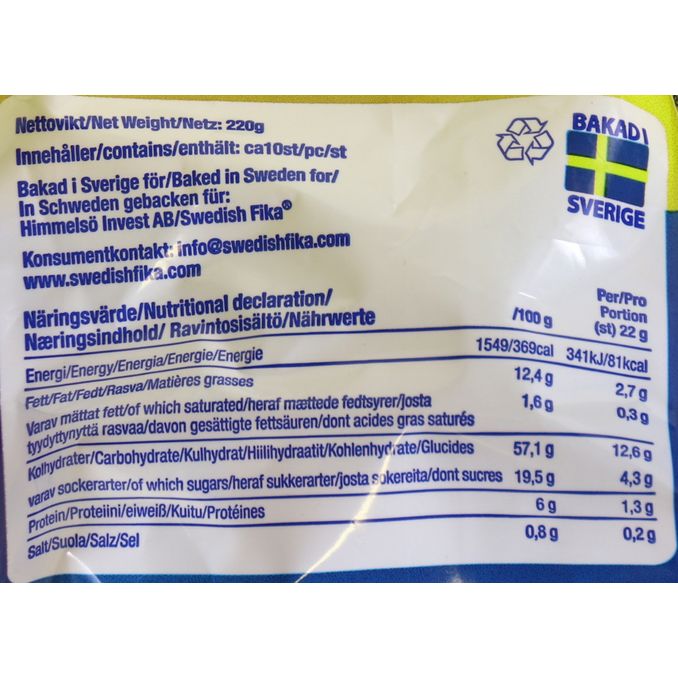 Schwedische Zimtschnecken, 220g von Swedish Fika