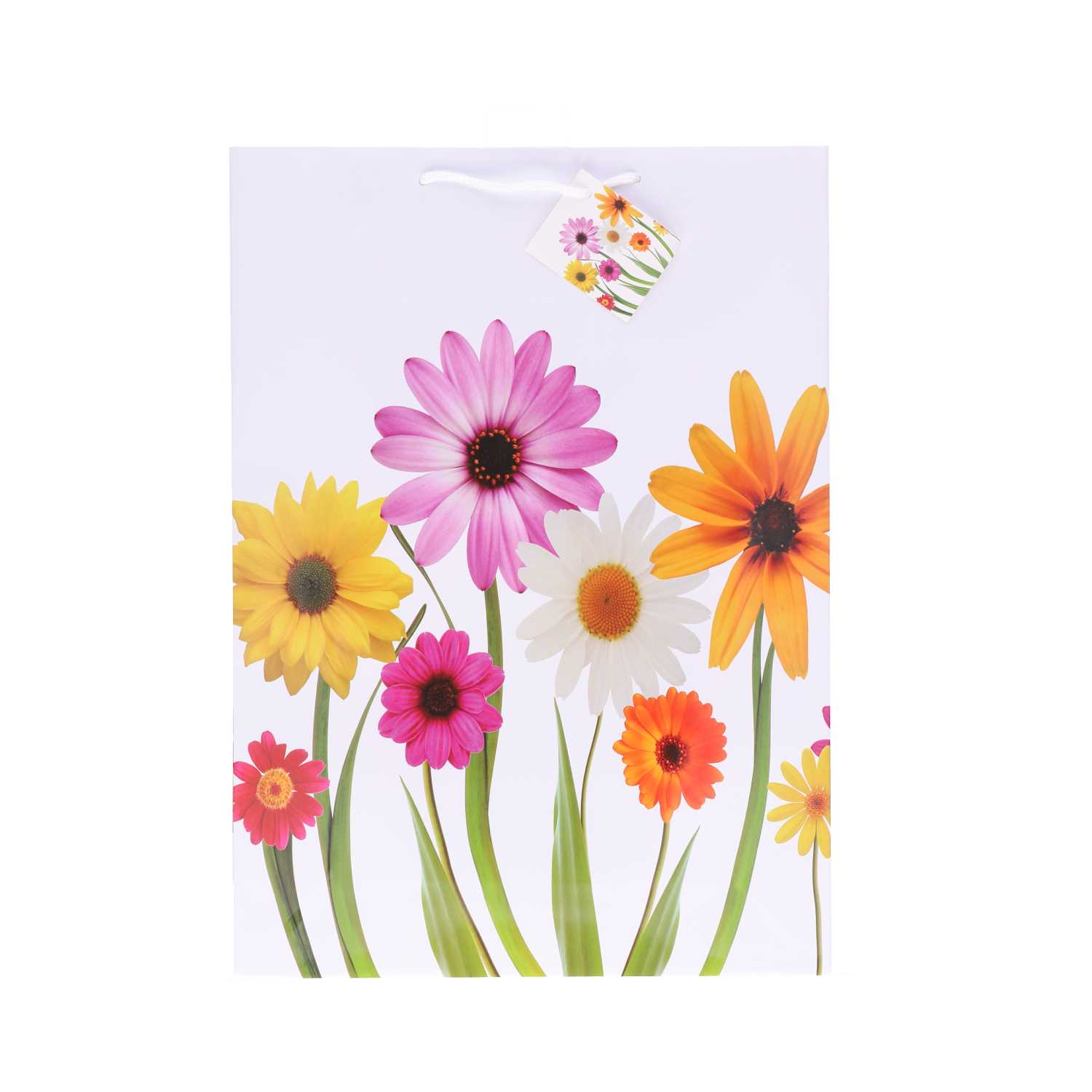 Geschenktüte Lack, XXL Blumen, A3