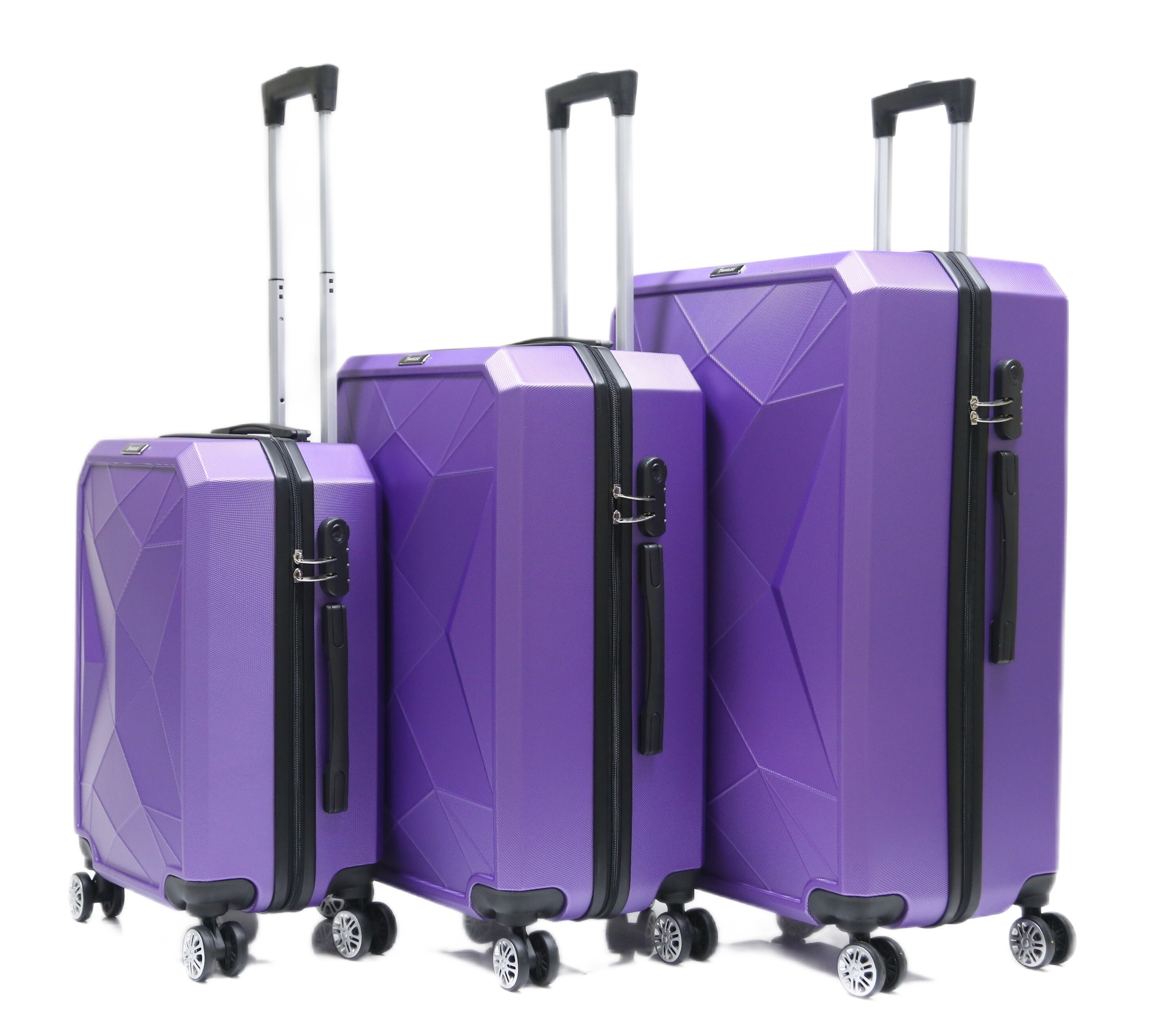 Reisekoffer ABS-03 Koffer 3-teilig Hartschale Trolley Set Kofferset Ha