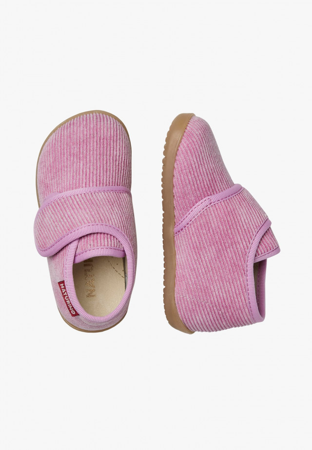 NATURINO HOMEHausschuhe aus Veloursleder, Rosa