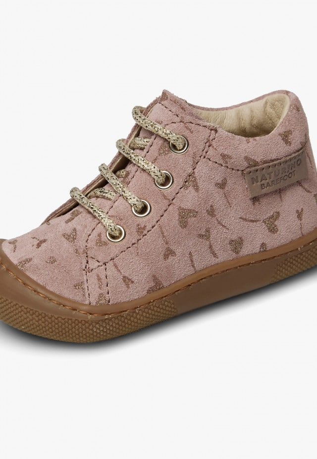 NATURINO AMURBarfußschuhe aus Veloursleder, Rosa