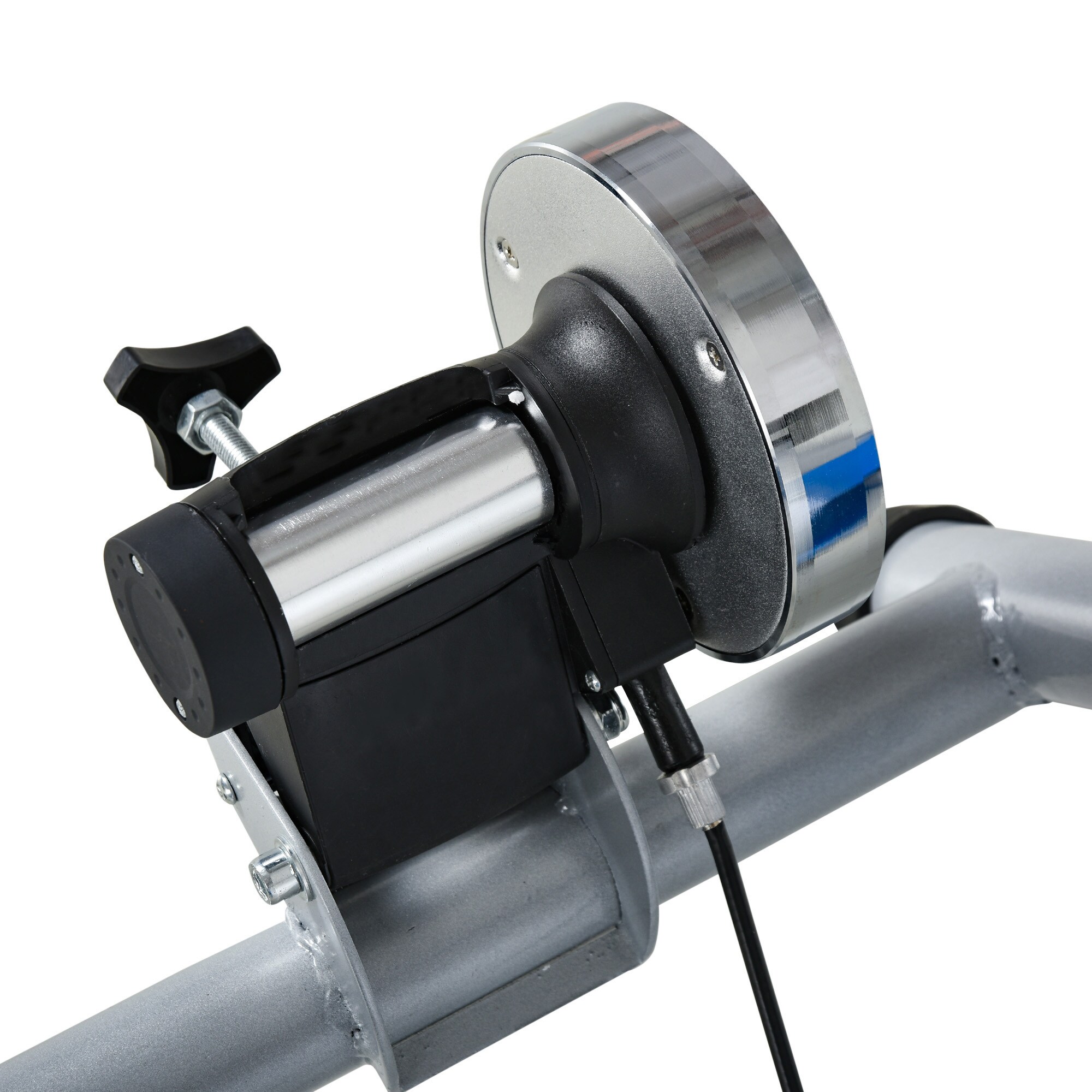 HOMCOM Fahrradtrainer mit Magnetbremse blau, silber 77 x 56 x 47,5 cm (BxTxH)