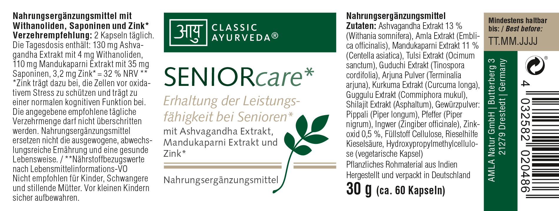 Classic Ayurveda - SENIORcare*