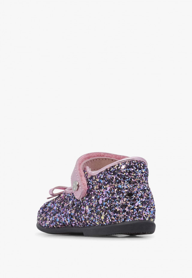 NATURINO BALLETBallerinas aus glitzerndem Leder, Mehrfarbig