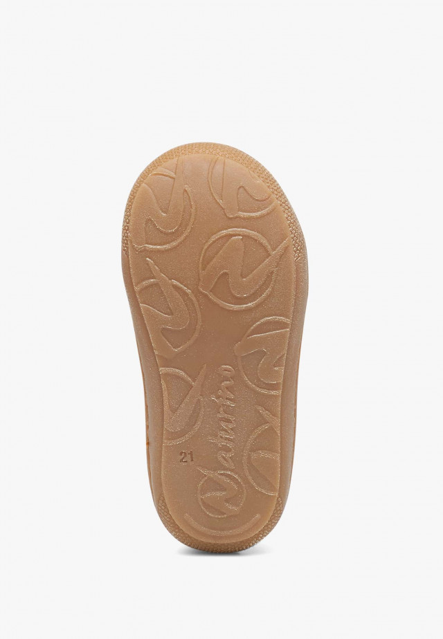 NATURINO COCOONLauflernschuhe aus Leder mit Wollfutter, Kürbis