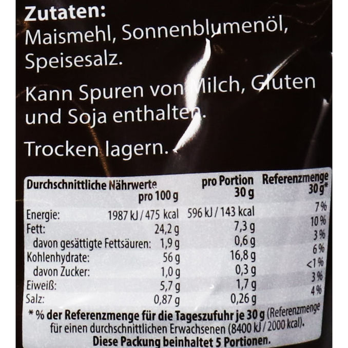 Tortilla Chips gesalzen, 150g von Fuego
