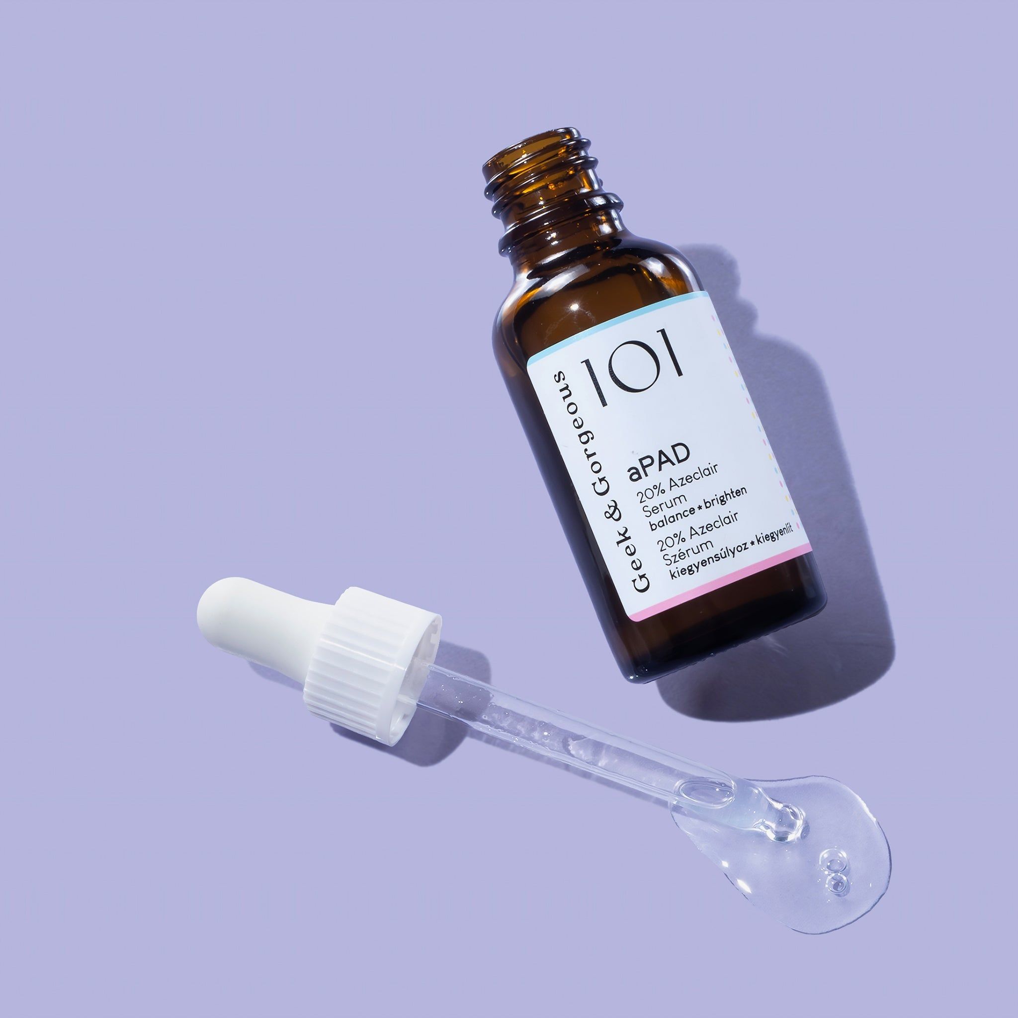 Geek & Gorgeous aPAD, beruhigendes Azelainsäure-Serum, hochdosiert, gegen Rötungen, 30 ml.