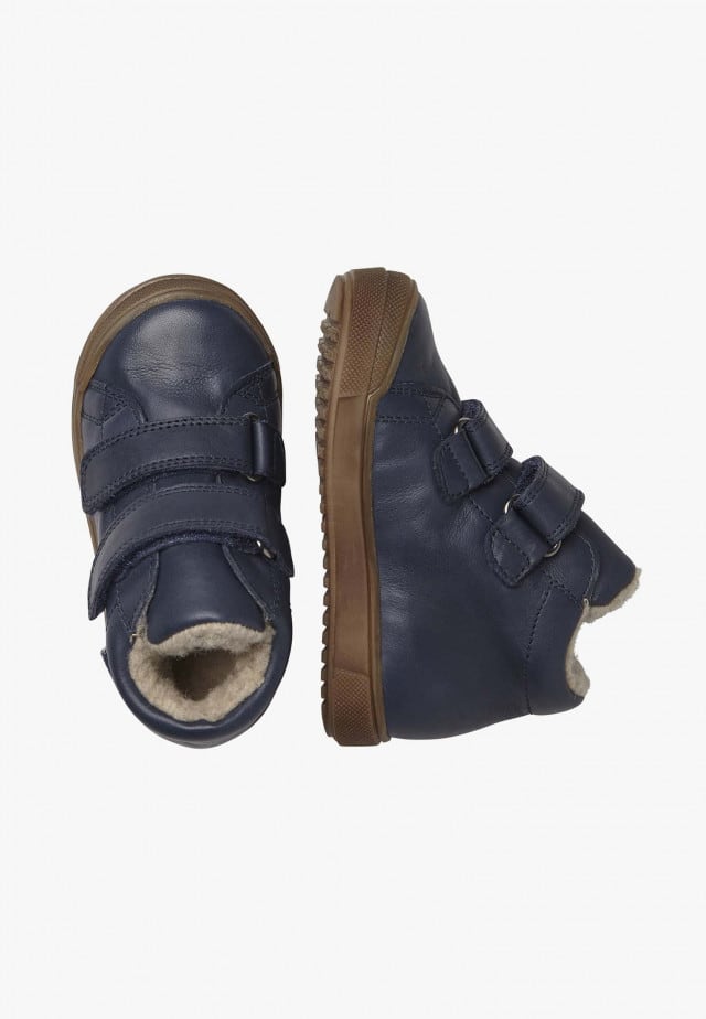 NATURINO NEW MULAZ VLSchuhe aus Leder mit Futter aus Kunst-Shearling, Blau
