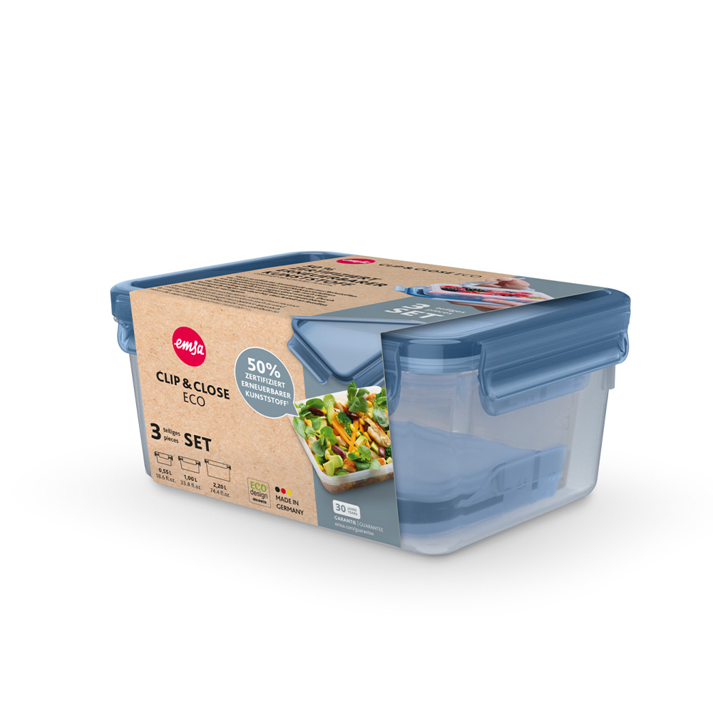 CLIP & CLOSE ECO, 3er-Set