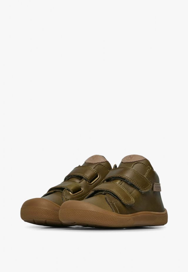 NATURINO GIMBA VL WPBarfuß hohe Sneakers aus Leder, Militärgrün