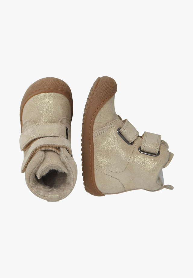 NATURINO BUBBLE VLStiefelette aus gefüttertem Nappaleder, Platin