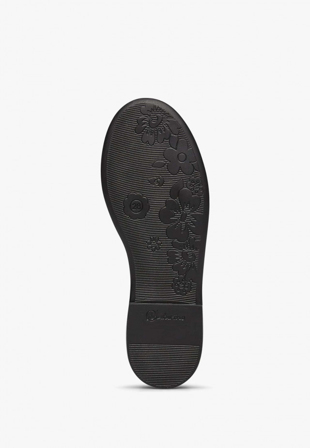 NATURINO OVINDOLIBallerinas aus Veloursleder und Lackleder, Schwarz