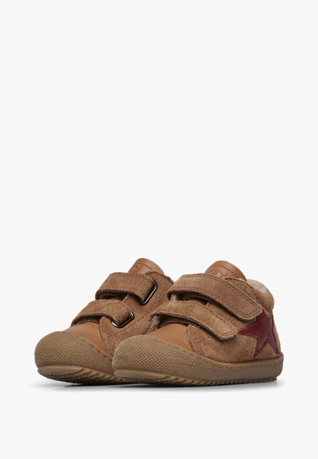 NATURINO KOLDE 2 VLLauflernschuhe aus Leder und Veloursleder, Braun