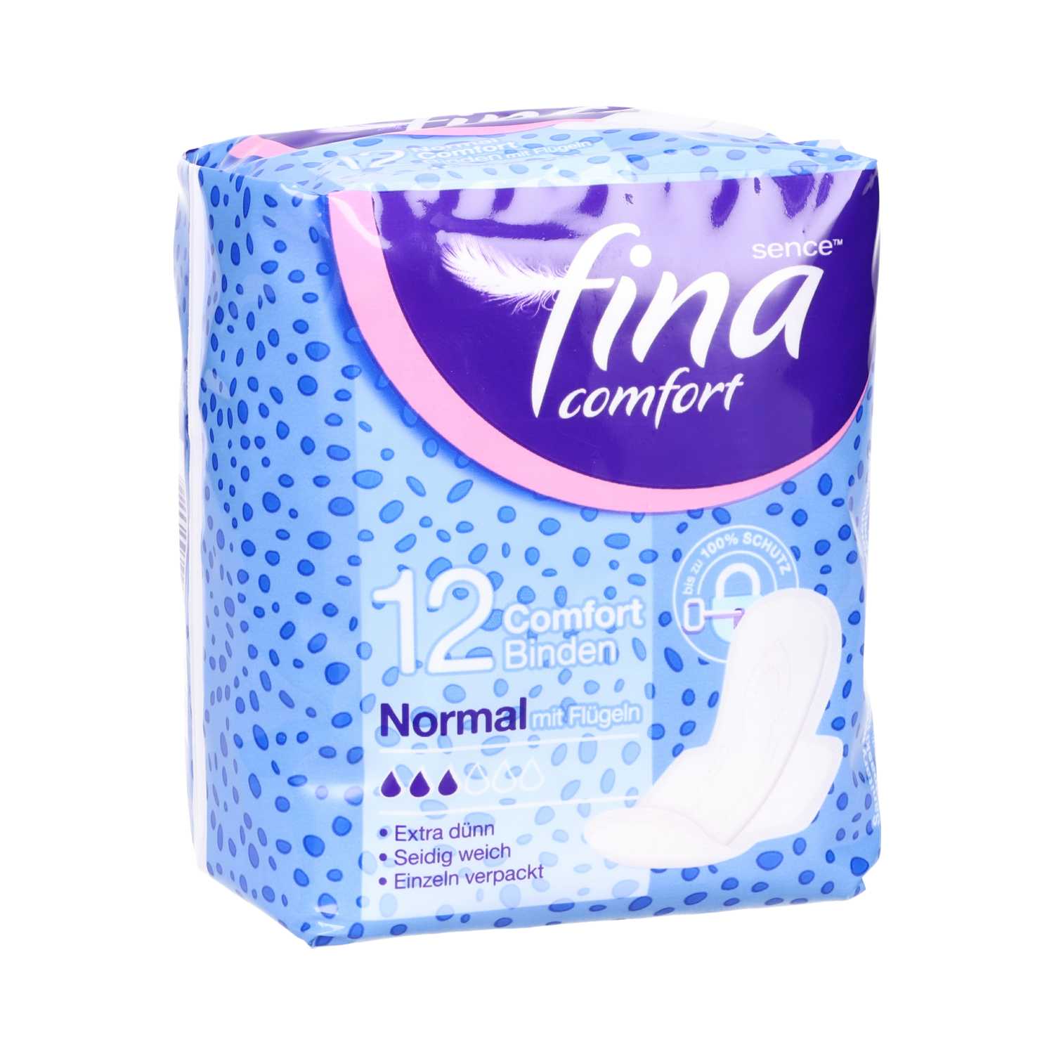 Damenbinde 12er Sence Normal Flügel