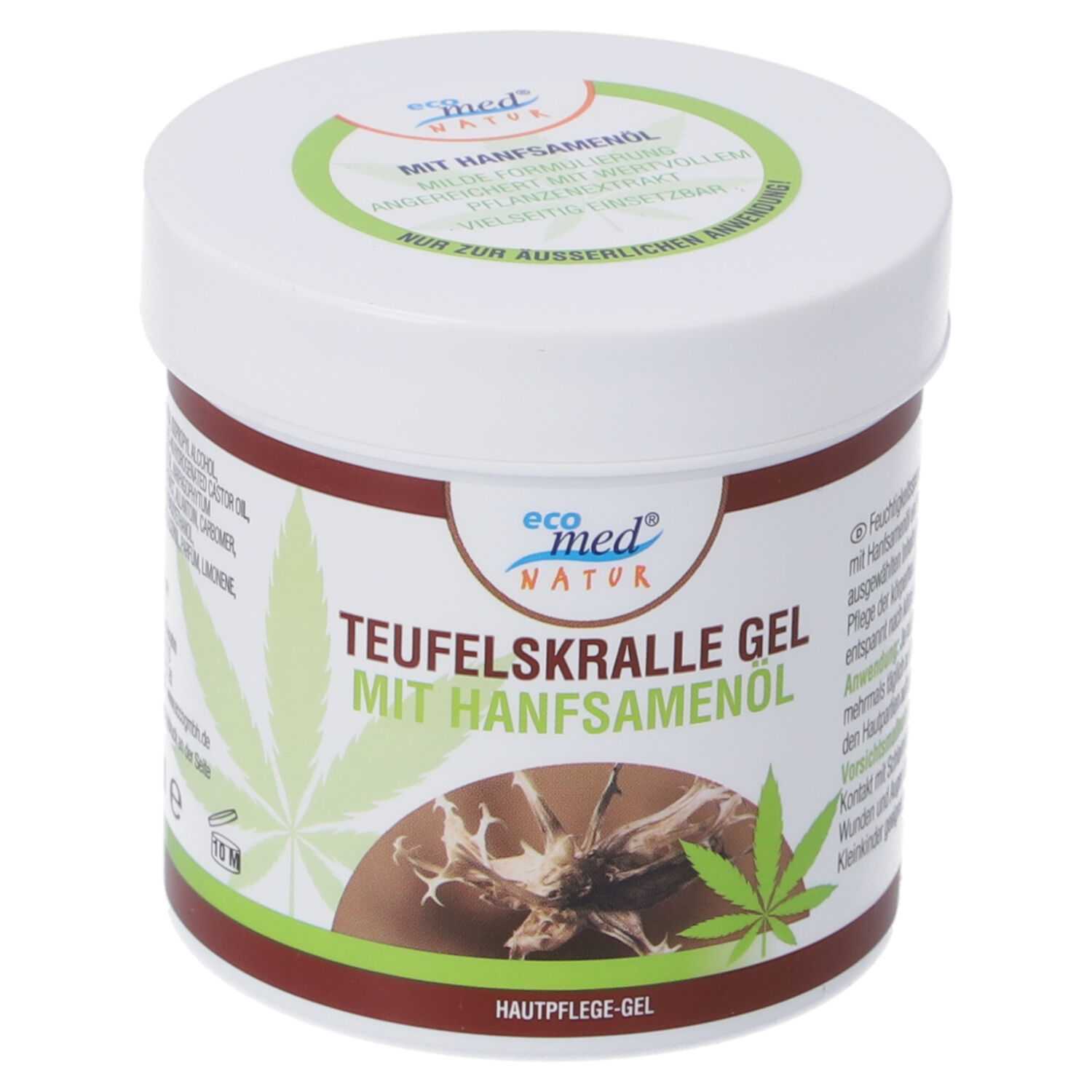 eco med Natur Teufelskralle Gel mit Hanfsamenöl 250 ml